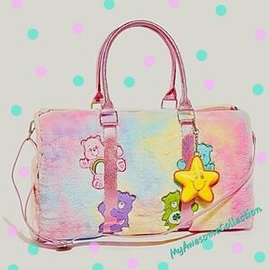 Care Bears Retro Style Duffel/Weekender- Plush, & Velvety Soft RARE Firm Price